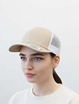 Бейсболка FLEXFIT арт. 6606T (бежевый / белый)